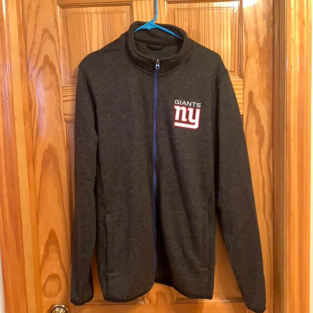 Nwot NFL NY Giants zippered sweater size L